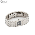 Matelasse SS Banded Watch