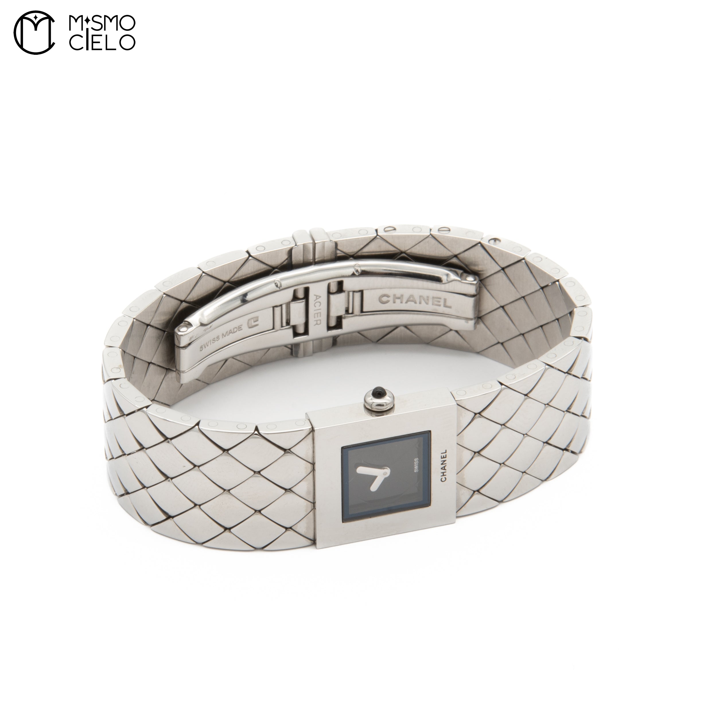 Matelasse SS Banded Watch