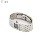 Matelasse SS Banded Watch