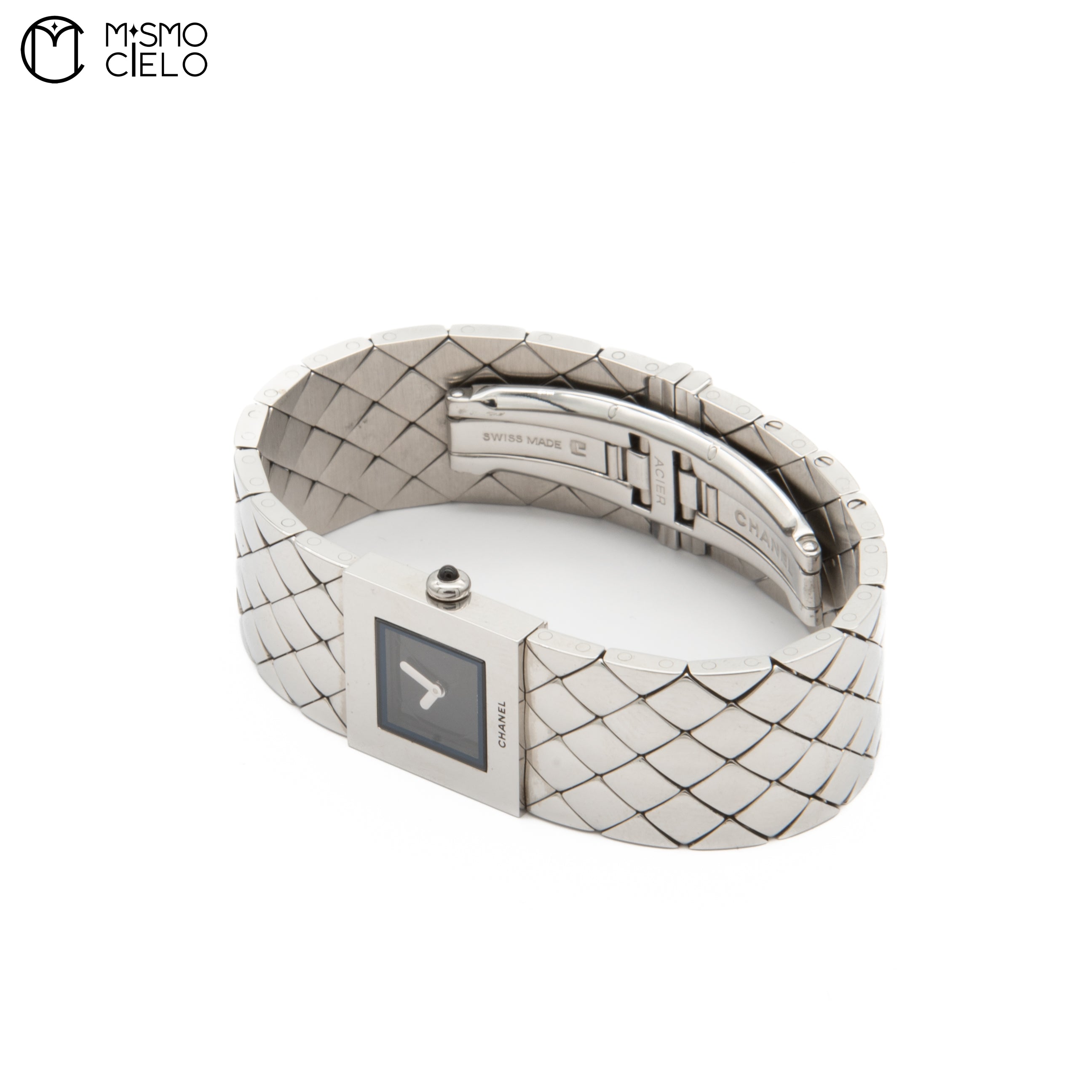 Matelasse SS Banded Watch