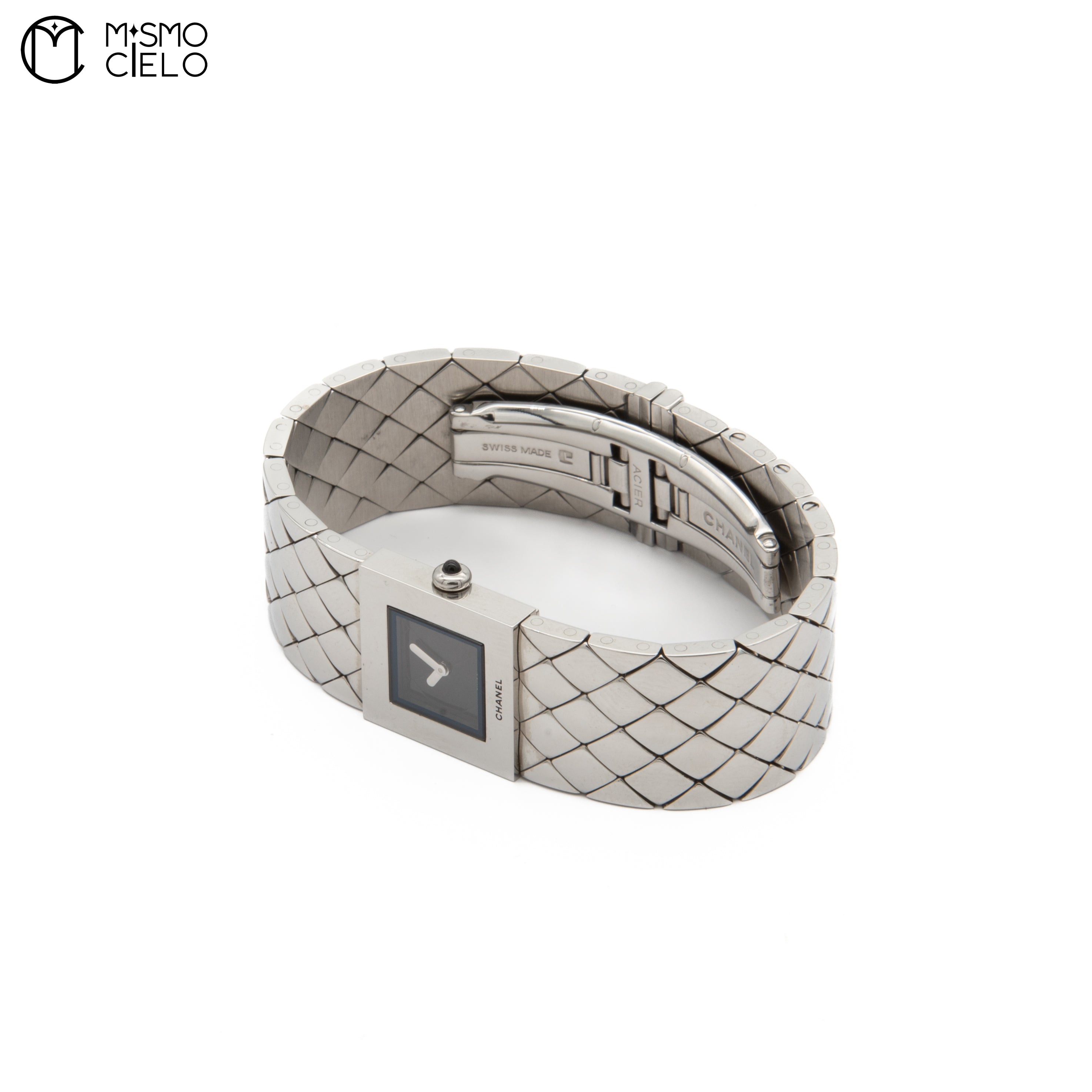 Matelasse SS Banded Watch