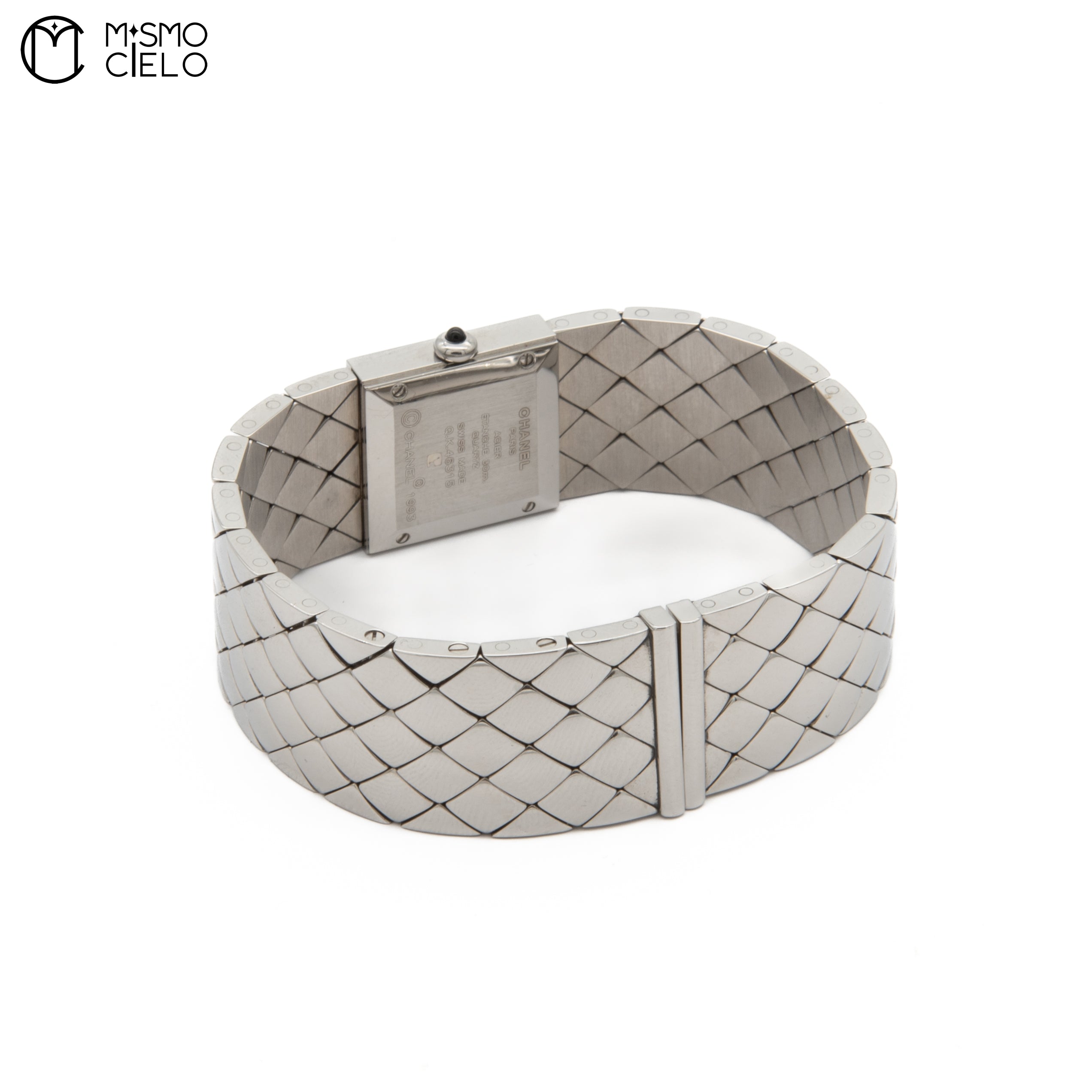 Matelasse SS Banded Watch