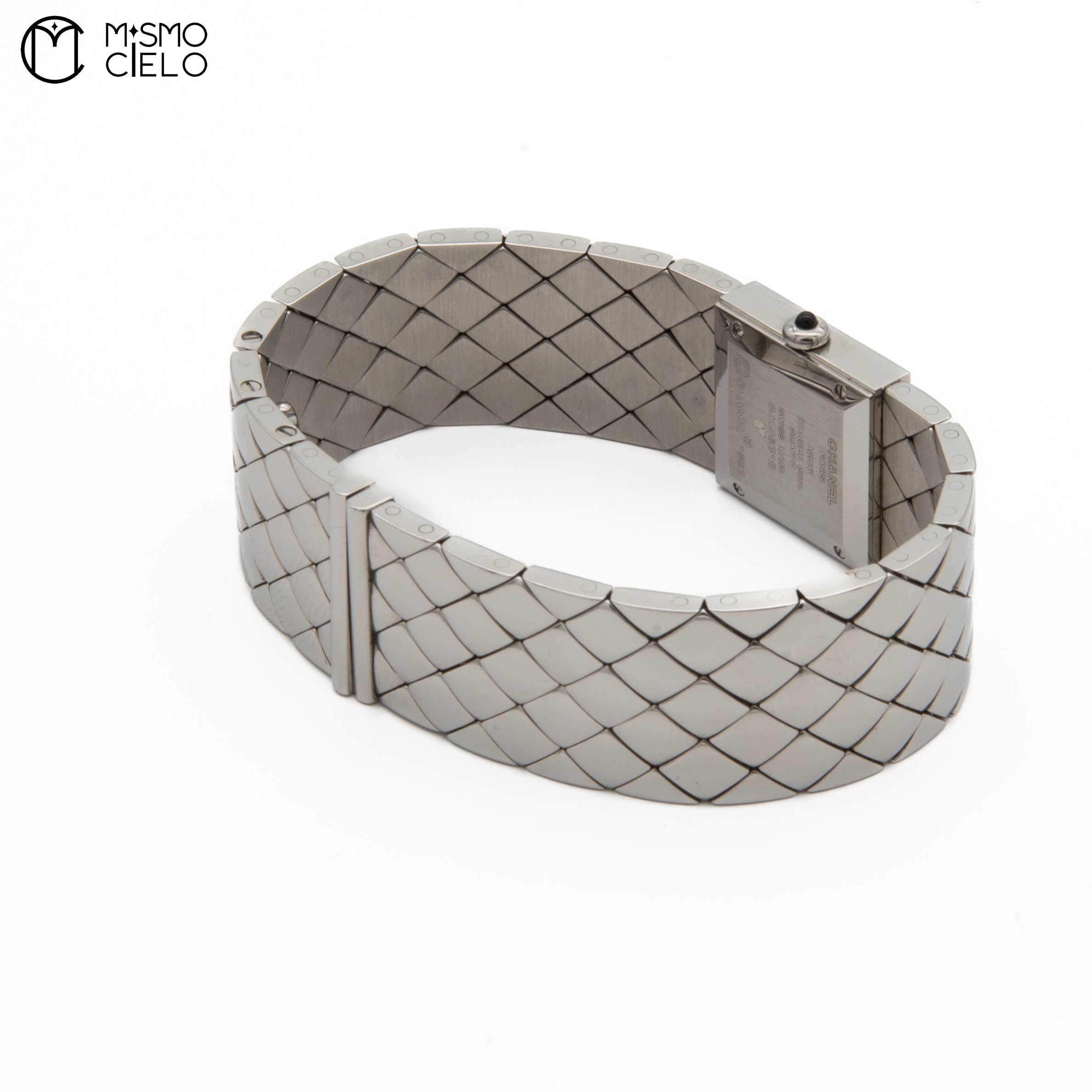 Matelasse SS Banded Watch