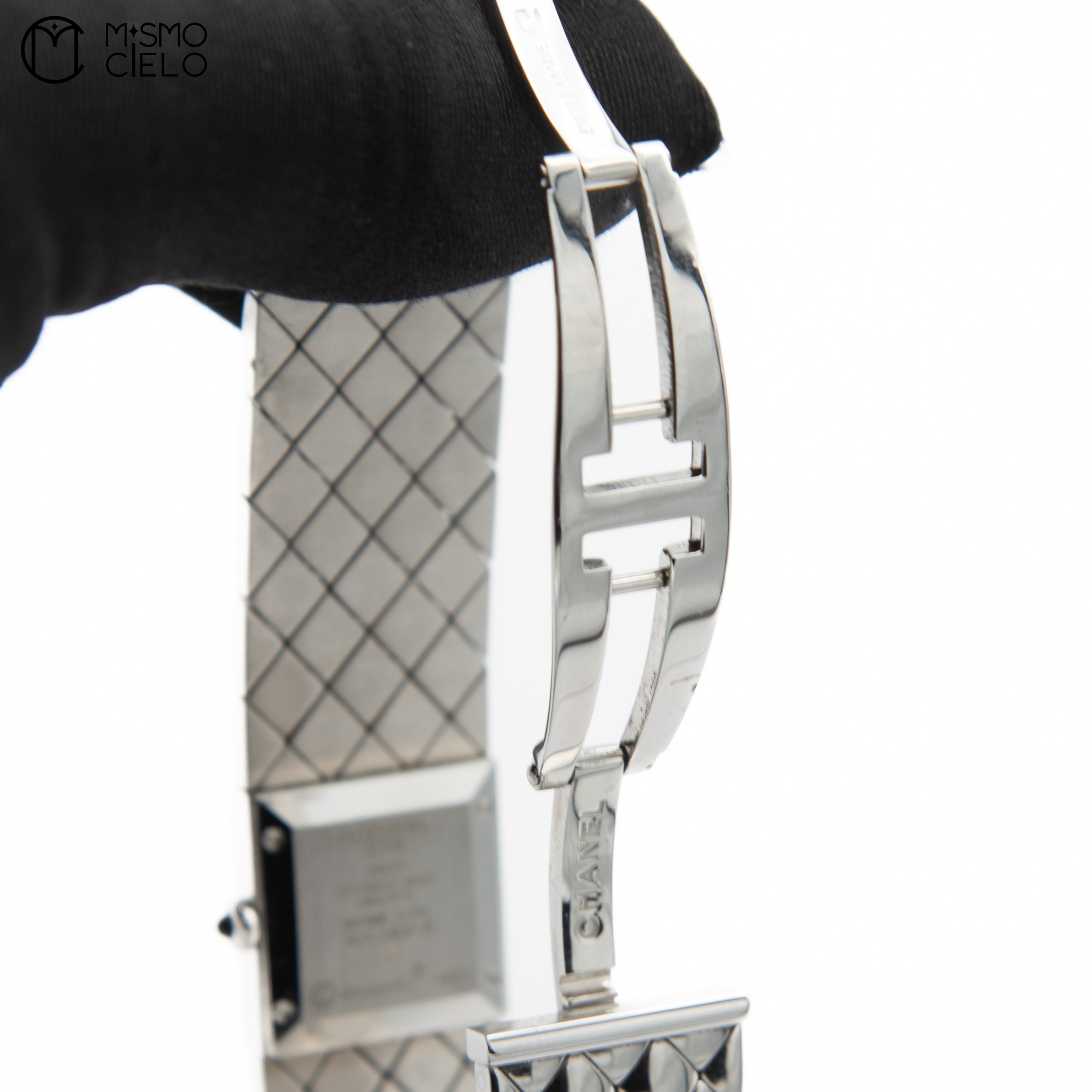 Matelasse SS Banded Watch