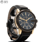 GUCCI  G- Chrono QZ Black & Gold Belt Watch