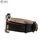 GUCCI  G- Chrono QZ Black & Gold Belt Watch