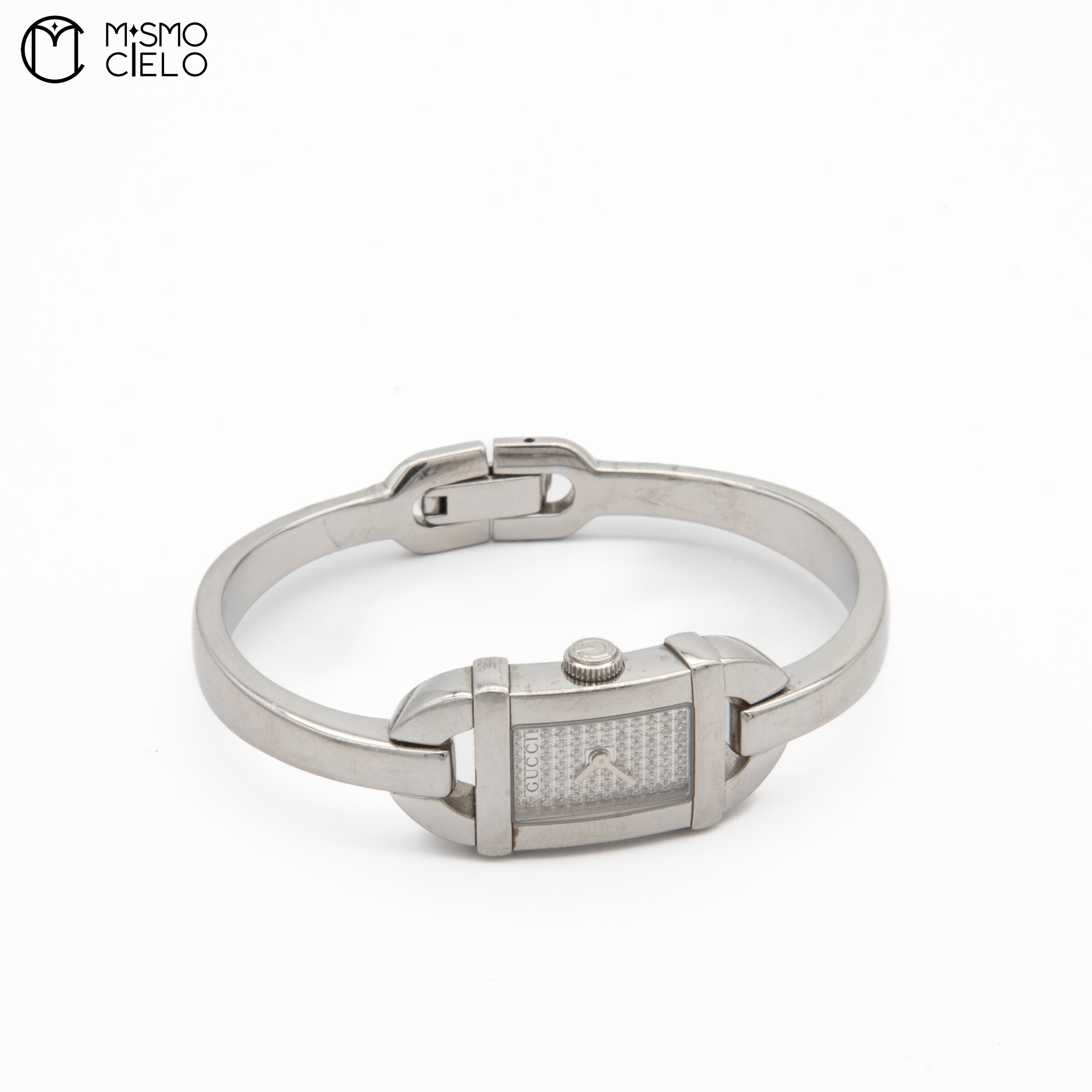 Silver 6800L Qz Diamond Face Watch