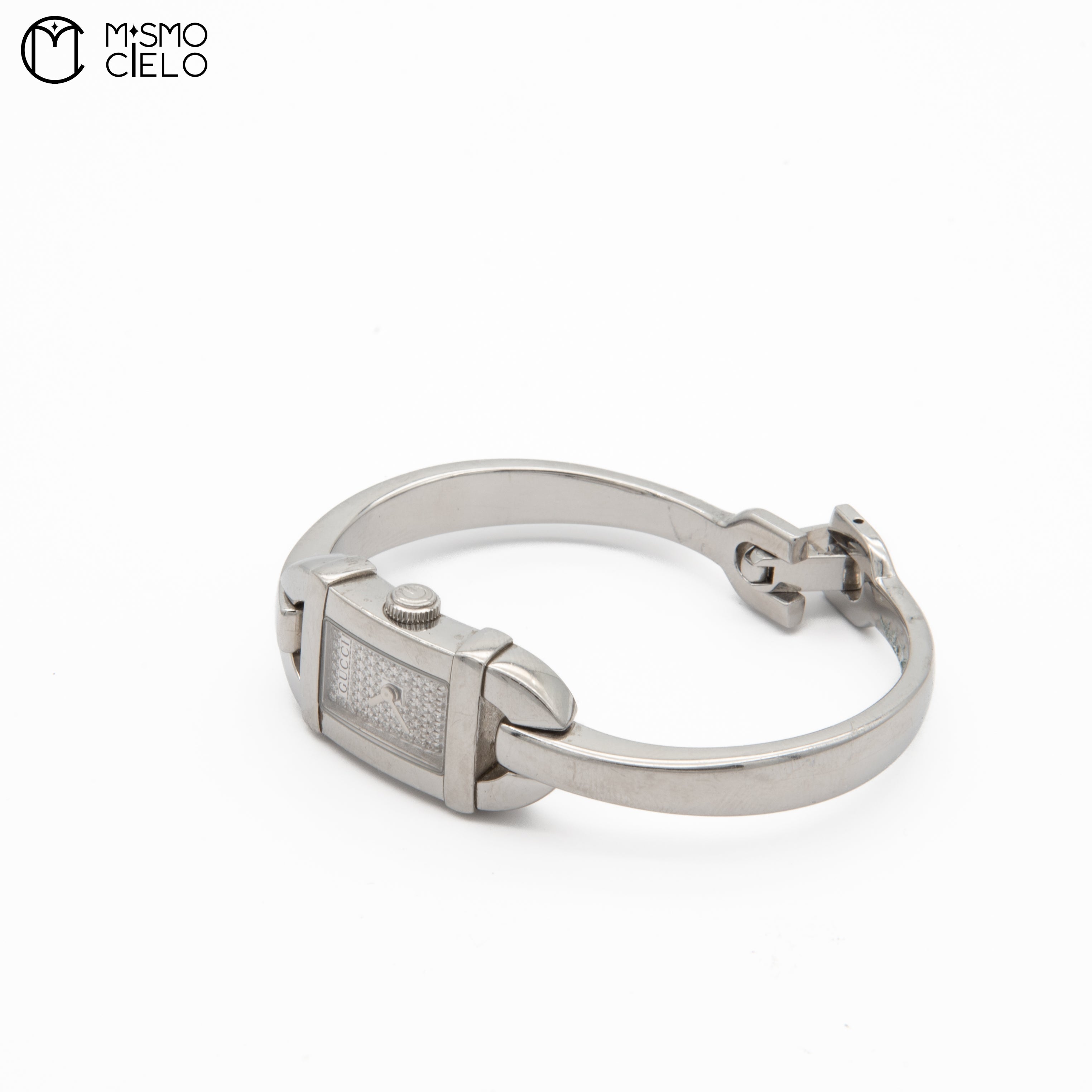 Silver 6800L Qz Diamond Face Watch