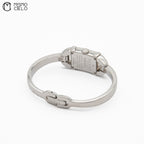 Silver 6800L Qz Diamond Face Watch