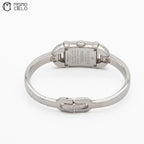 Silver 6800L Qz Diamond Face Watch