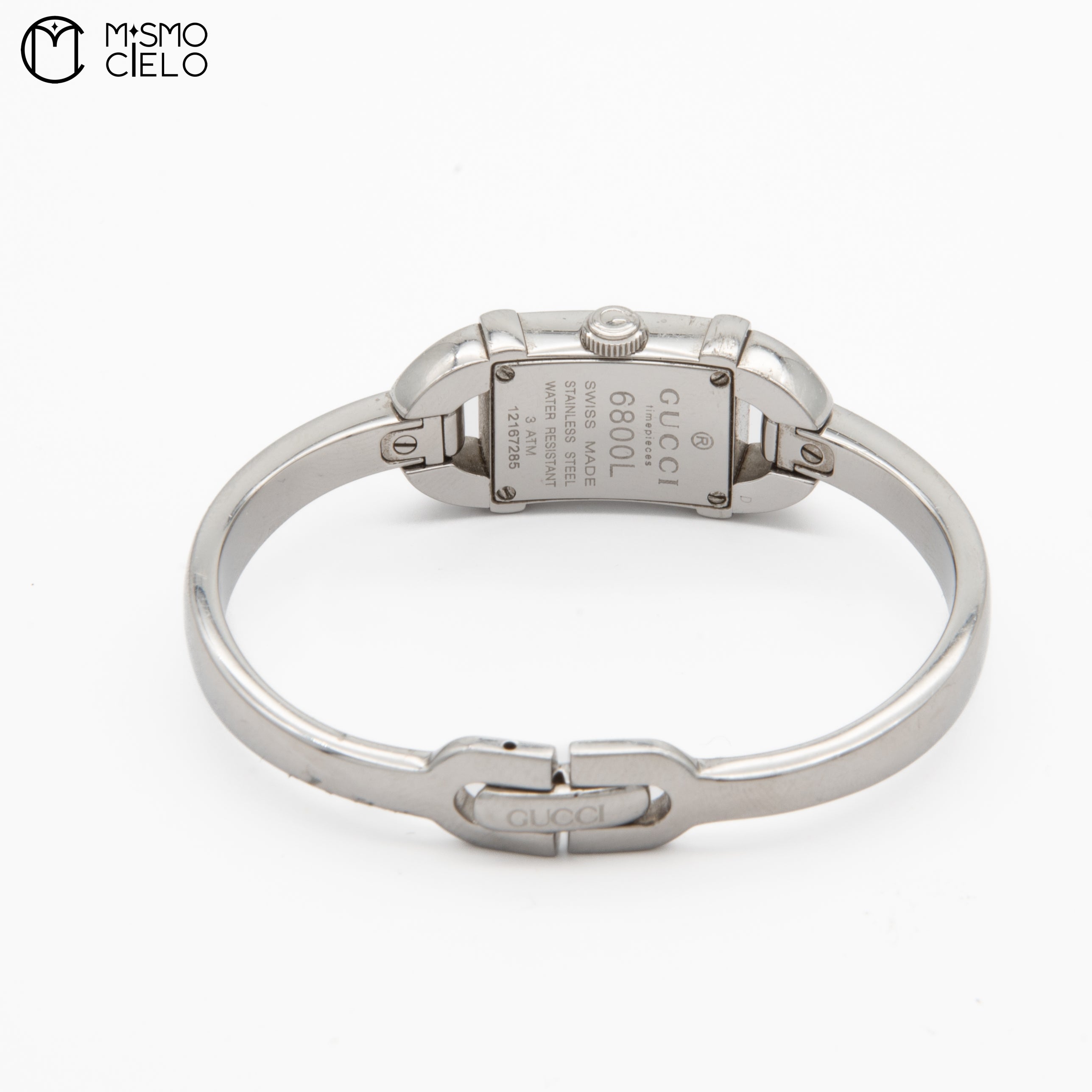 Silver 6800L Qz Diamond Face Watch