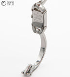 Silver 6800L Qz Diamond Face Watch