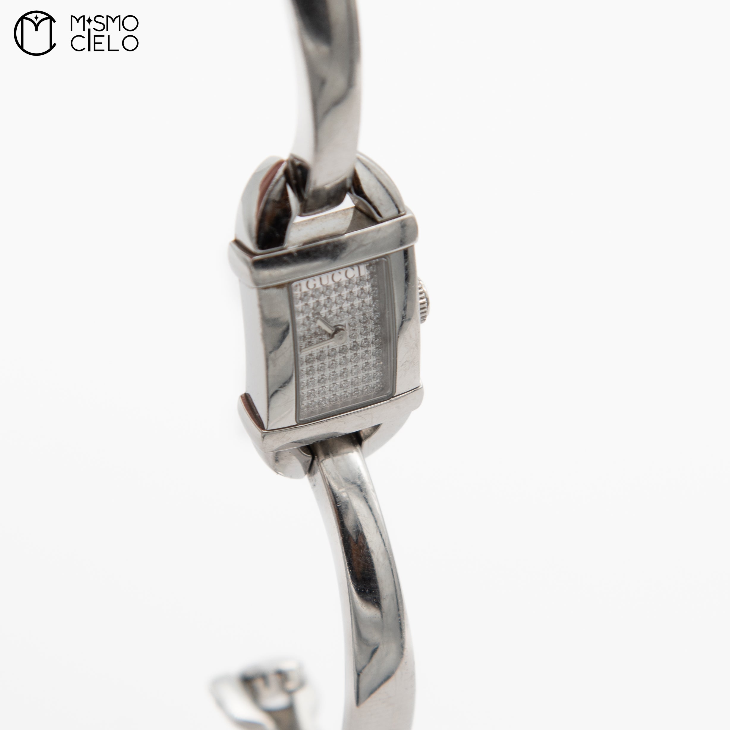 Silver 6800L Qz Diamond Face Watch