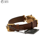 GUCCI 6300L Horsebit Gold Dial Watch *