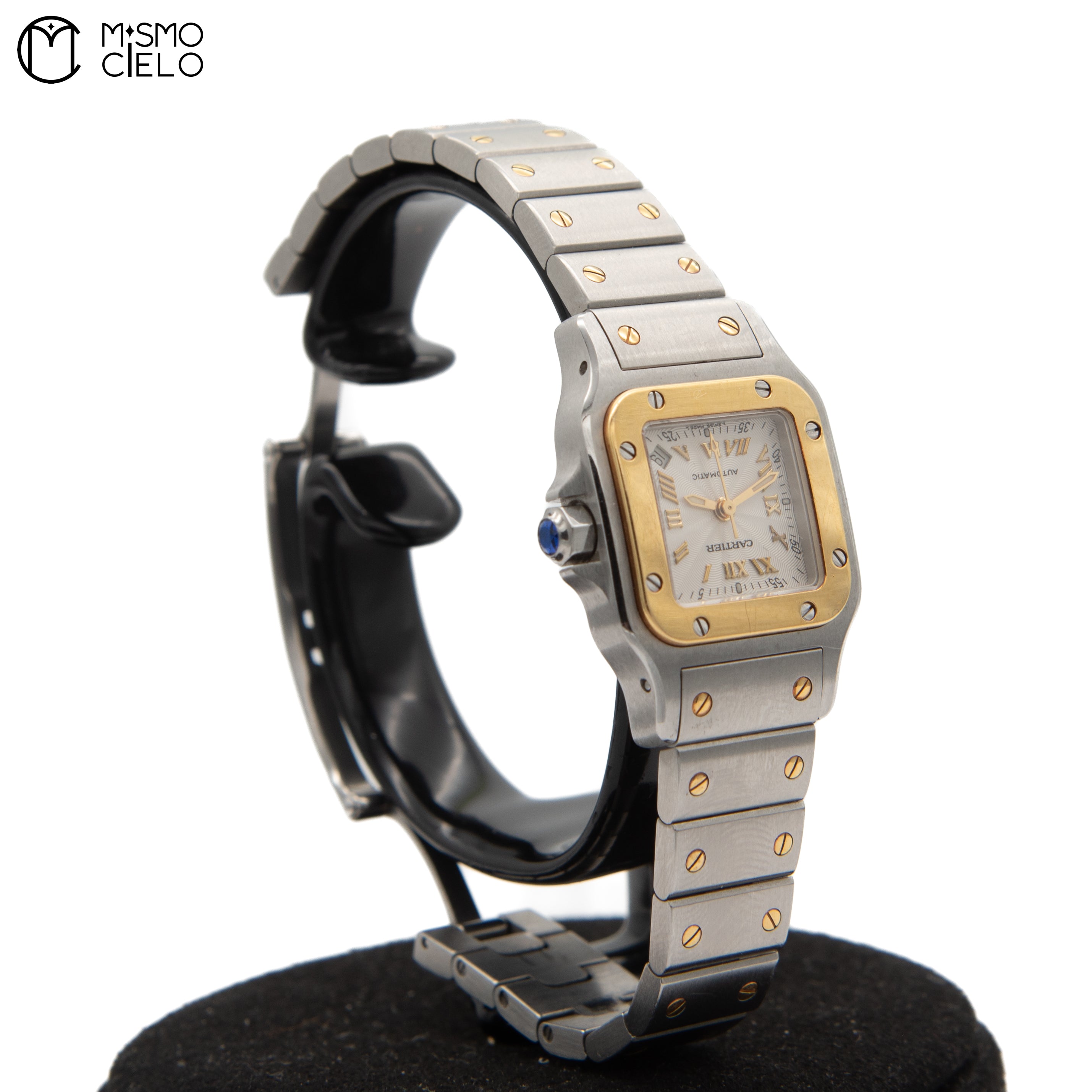 CARTIER 187901 Santos Galbe Ivory Dial Watch *