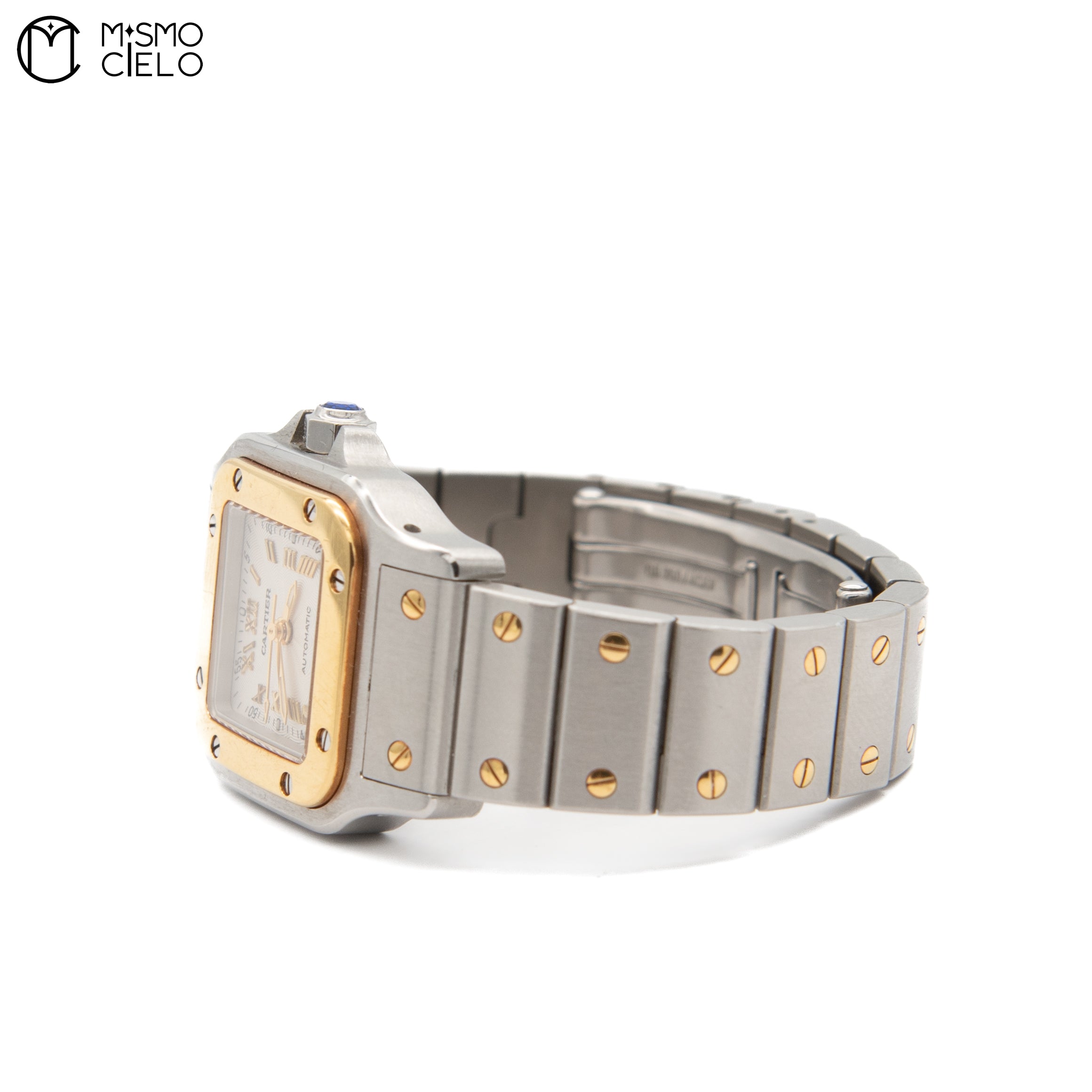 CARTIER 187901 Santos Galbe Ivory Dial Watch *