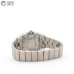 CARTIER 187901 Santos Galbe Ivory Dial Watch *