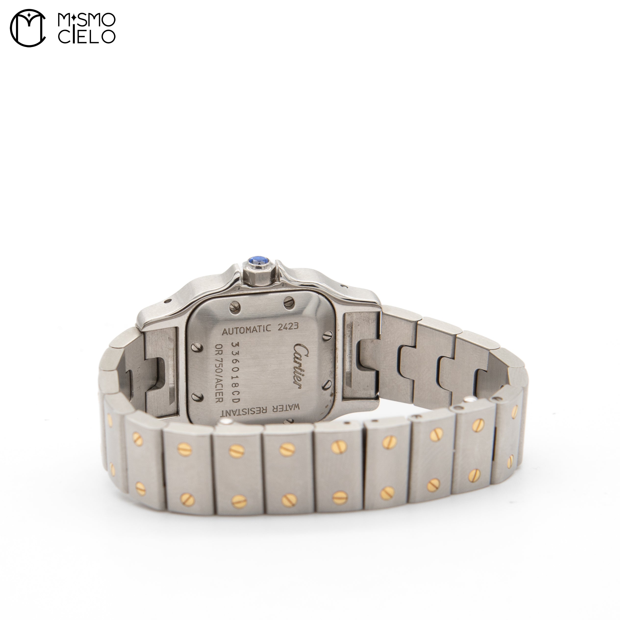 CARTIER 187901 Santos Galbe Ivory Dial Watch *