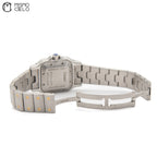 CARTIER 187901 Santos Galbe Ivory Dial Watch *