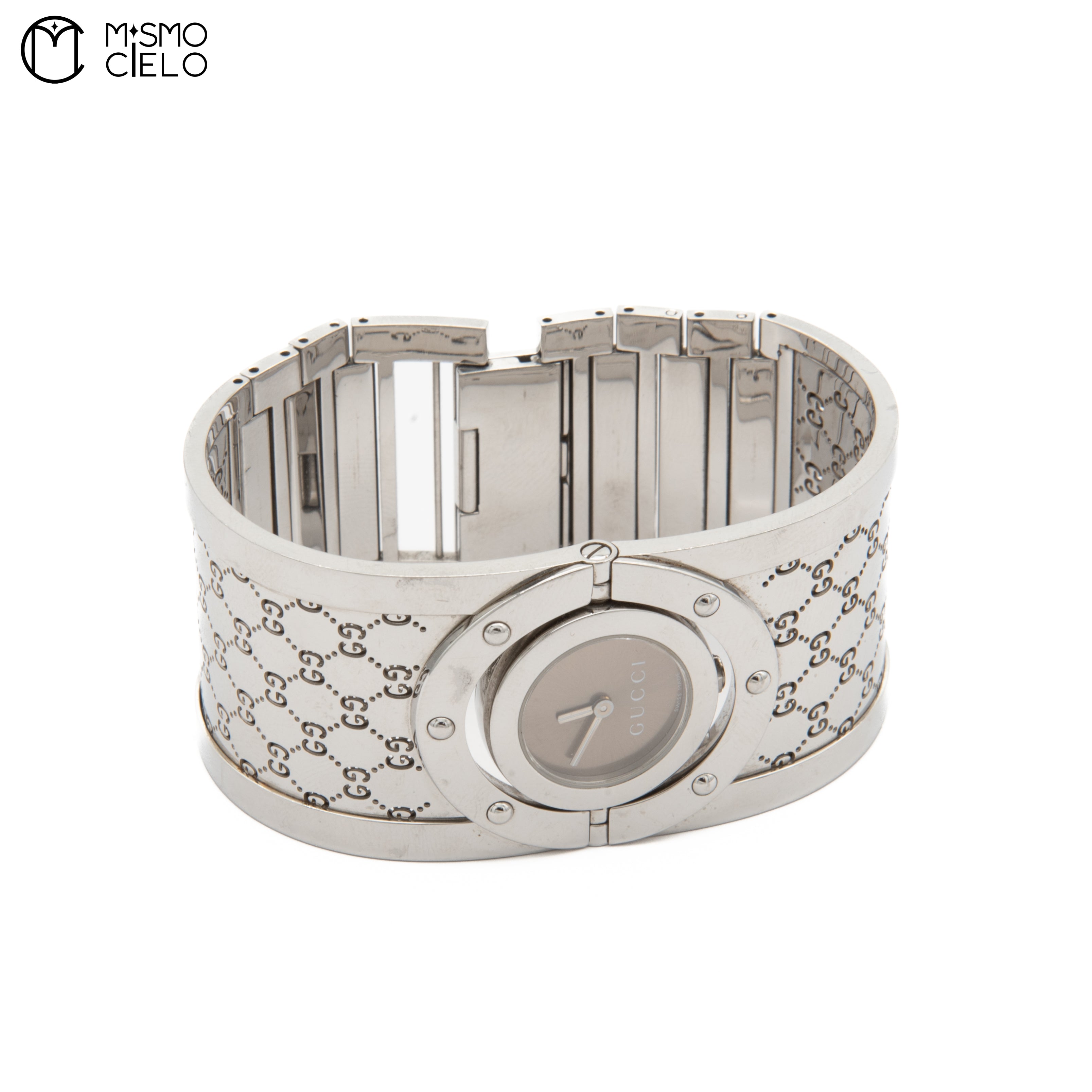 Toile Bangle Watch with Brown Dial