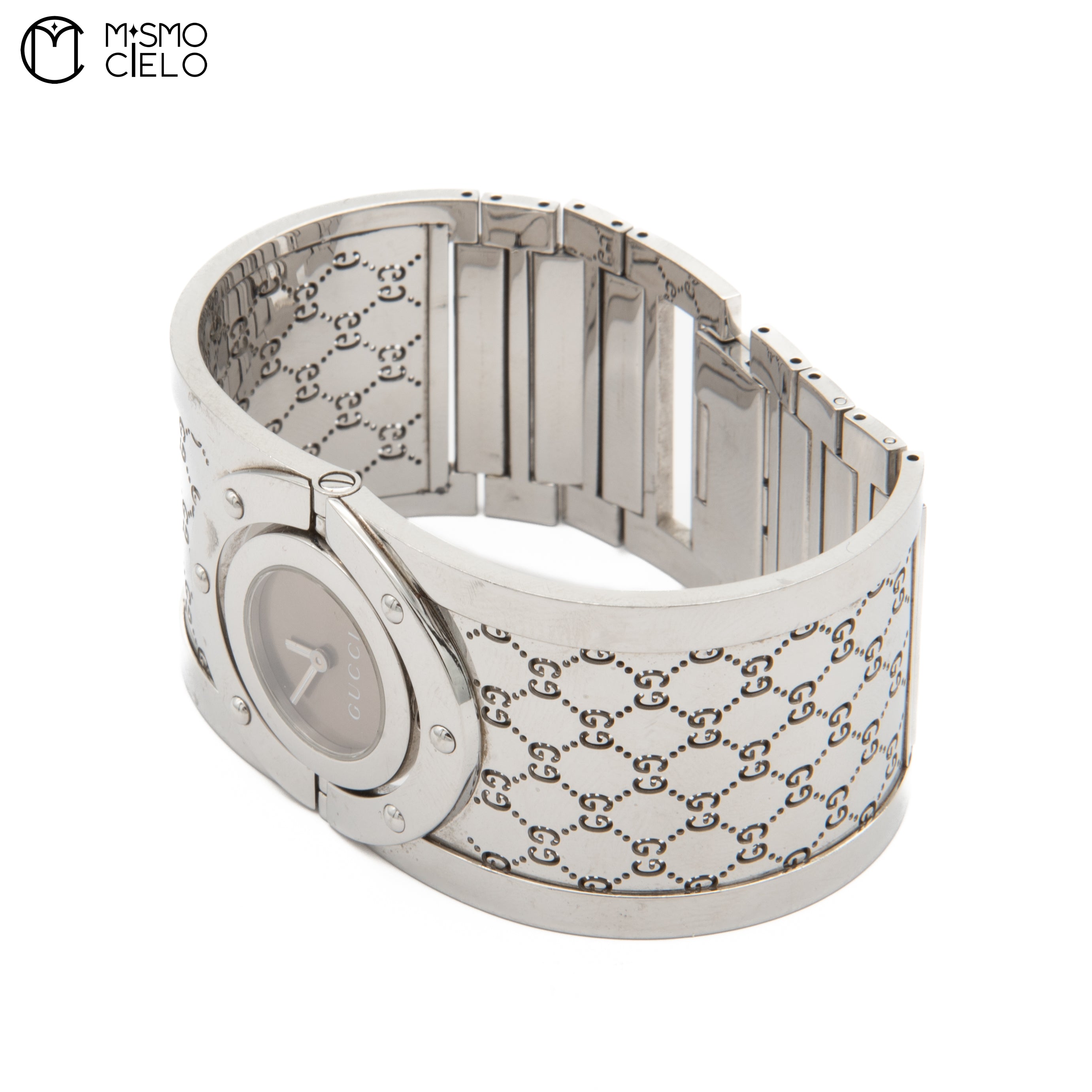 Toile Bangle Watch with Brown Dial