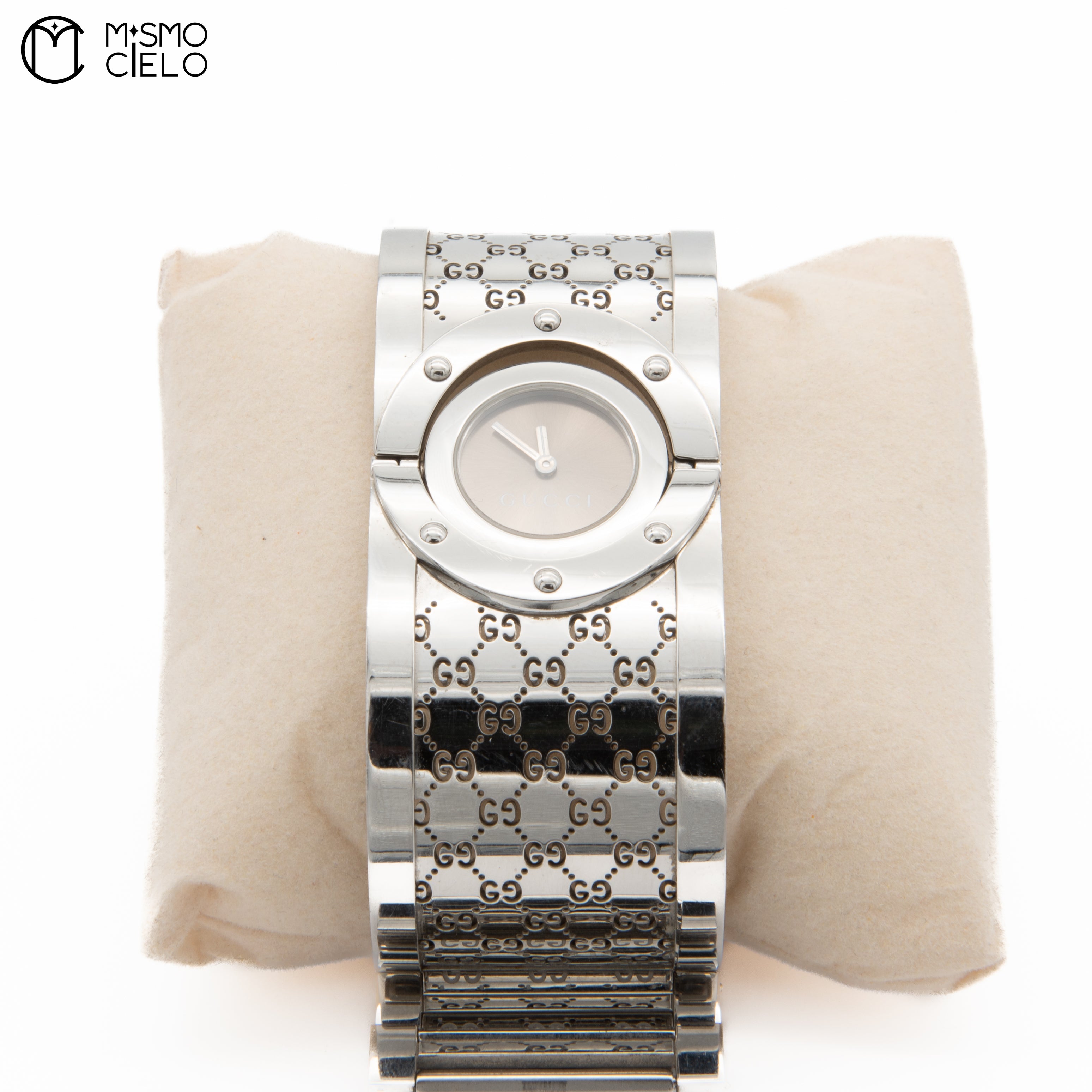 Toile Bangle Watch with Brown Dial
