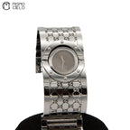 Toile Bangle Watch with Brown Dial