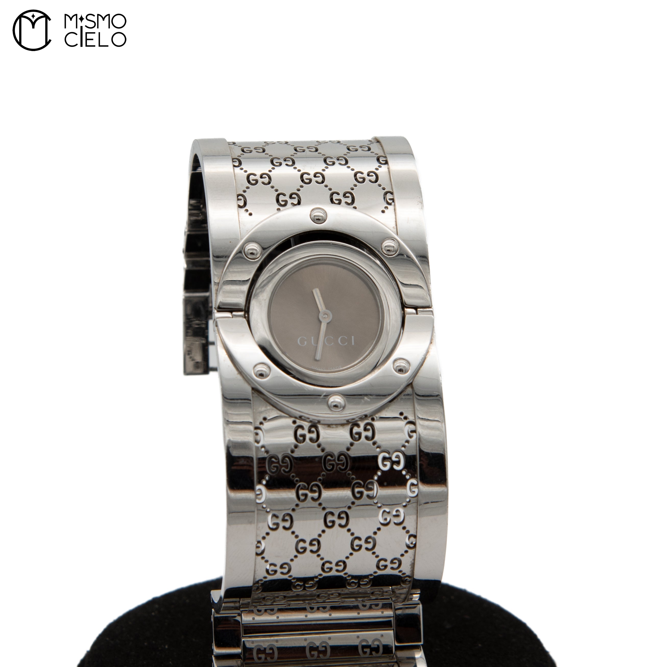 Toile Bangle Watch with Brown Dial