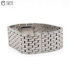 CARTIER 2420 Panthere Ryuban Pink Shell Pearl Dial Watch