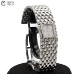 CARTIER 2420 Panthere Ryuban Pink Shell Pearl Dial Watch