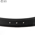 HERMES Silver Constance H Belt  Brown and Black 95