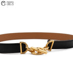 Gold Chaine d’Ancre Belt F Engraved