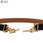 Gold Chaine d’Ancre Belt F Engraved