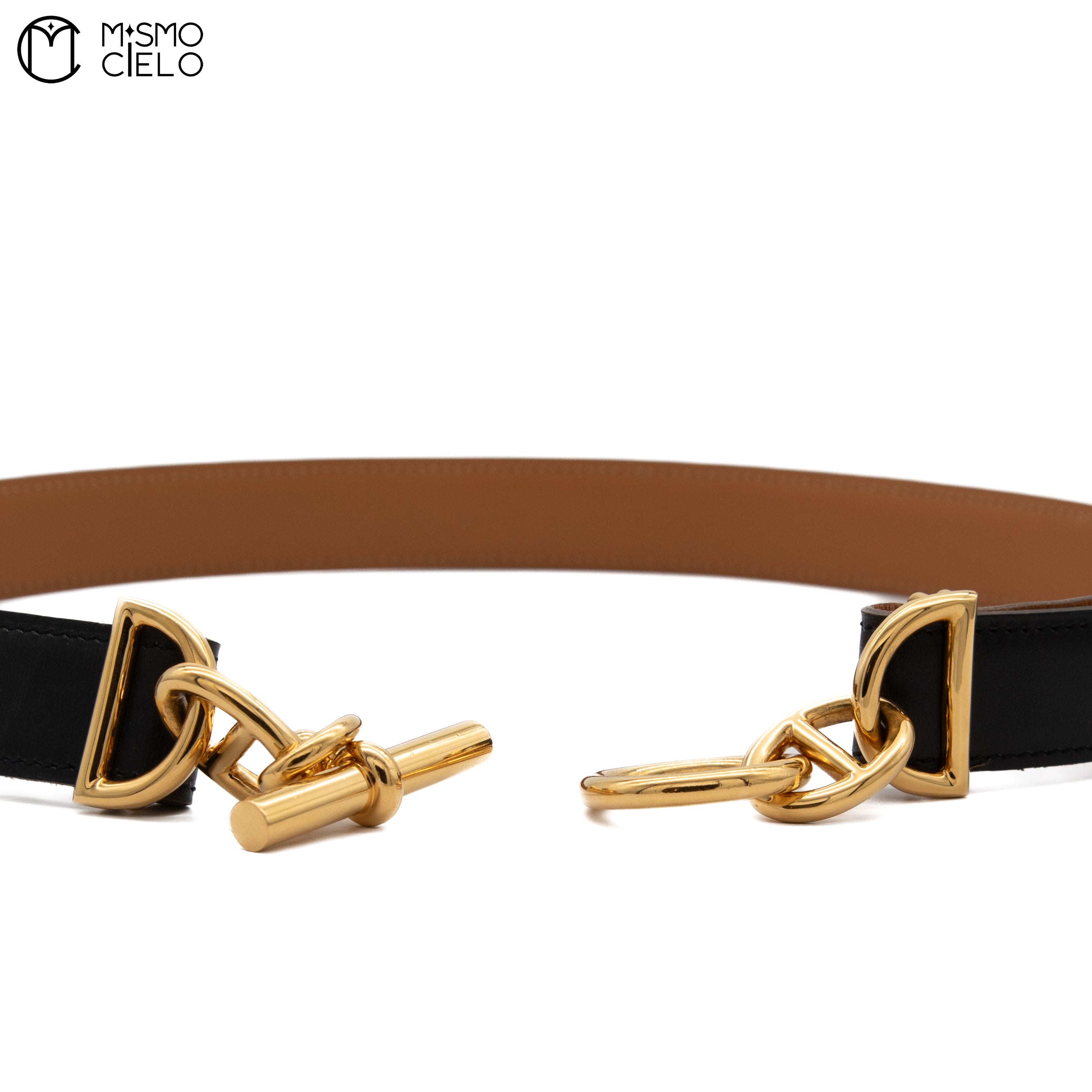 Gold Chaine d’Ancre Belt F Engraved