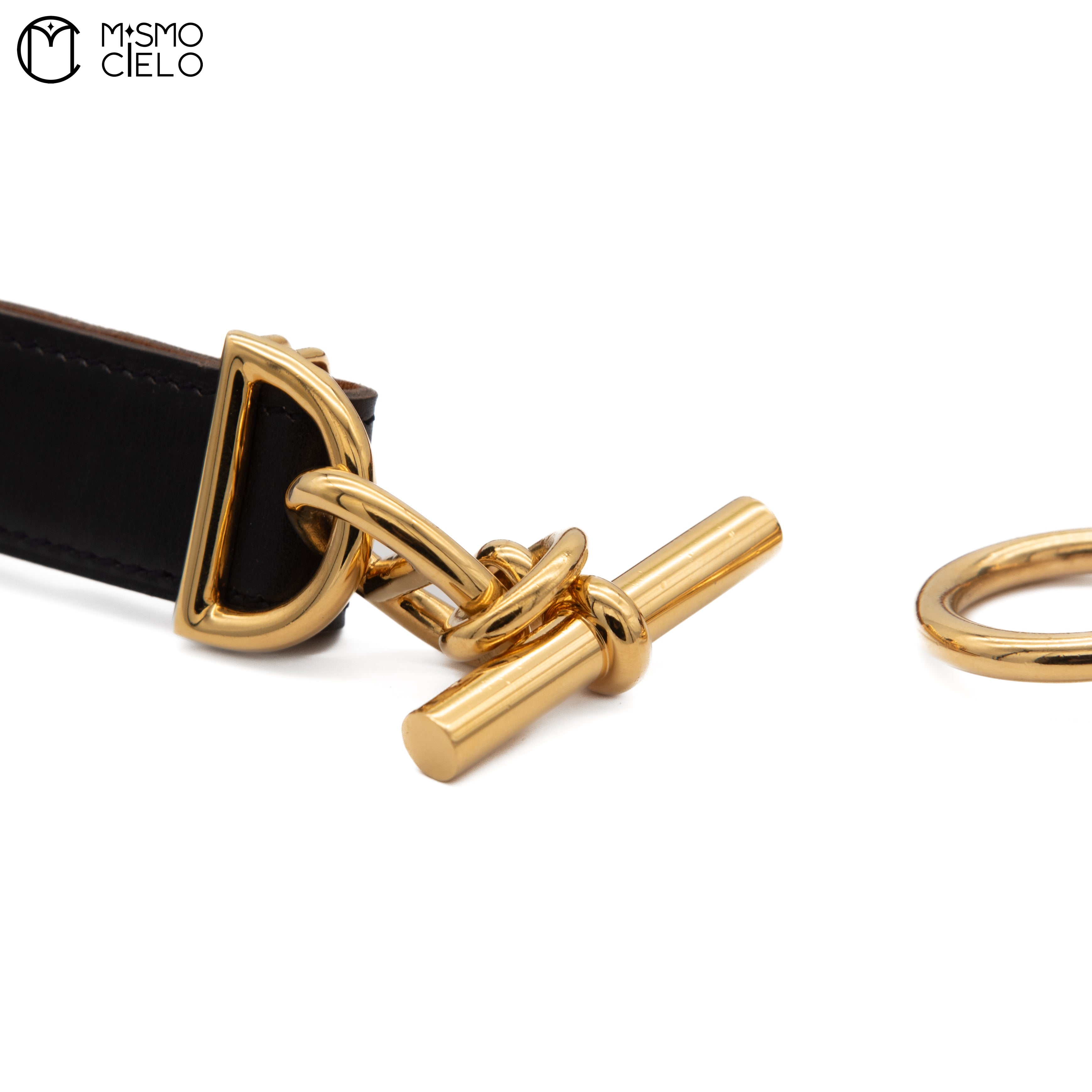 Gold Chaine d’Ancre Belt F Engraved