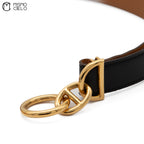 Gold Chaine d’Ancre Belt F Engraved