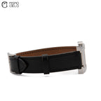 Watch White Face Black Band