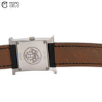 Watch White Face Black Band