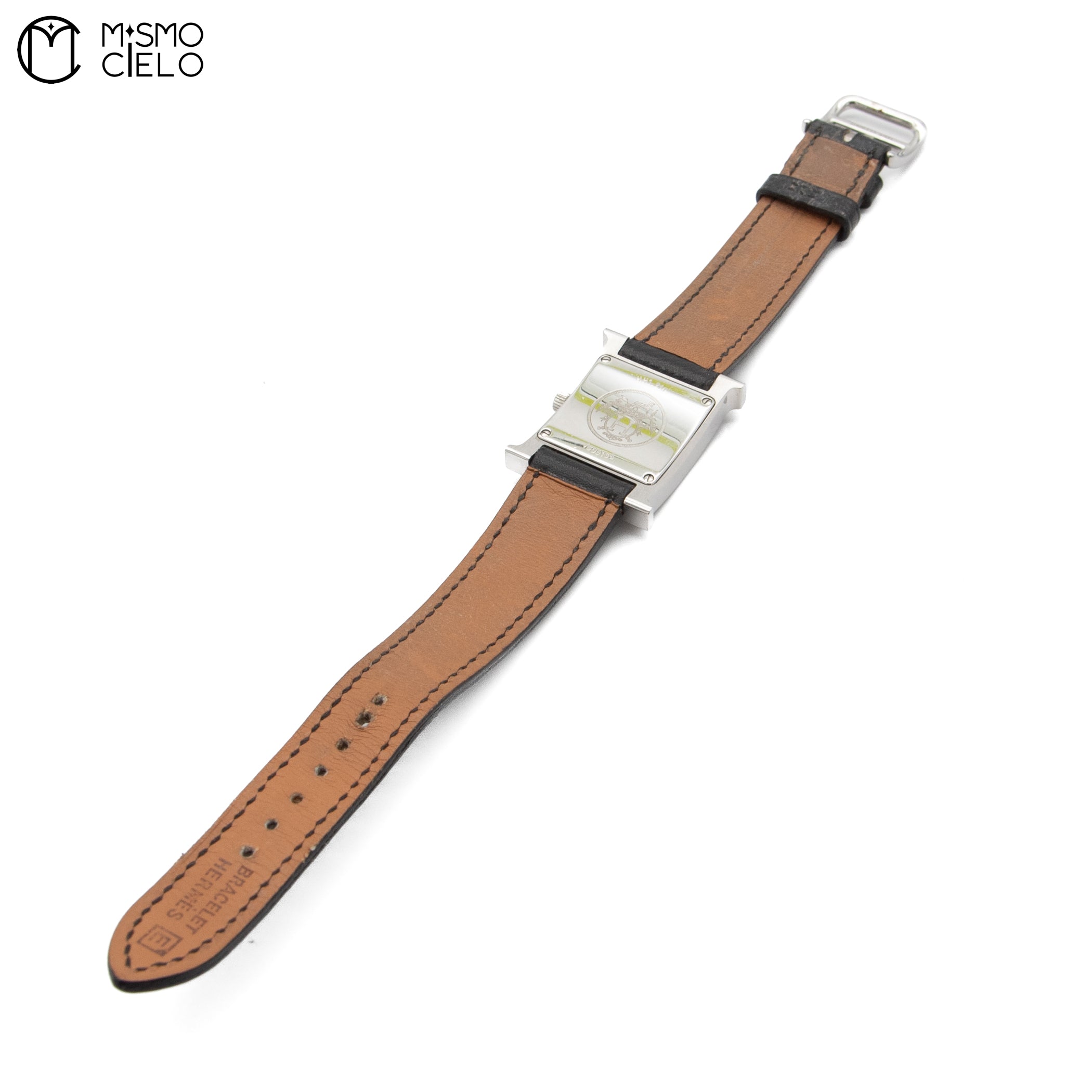 Watch White Face Black Band