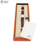 Watch White Face Black Band