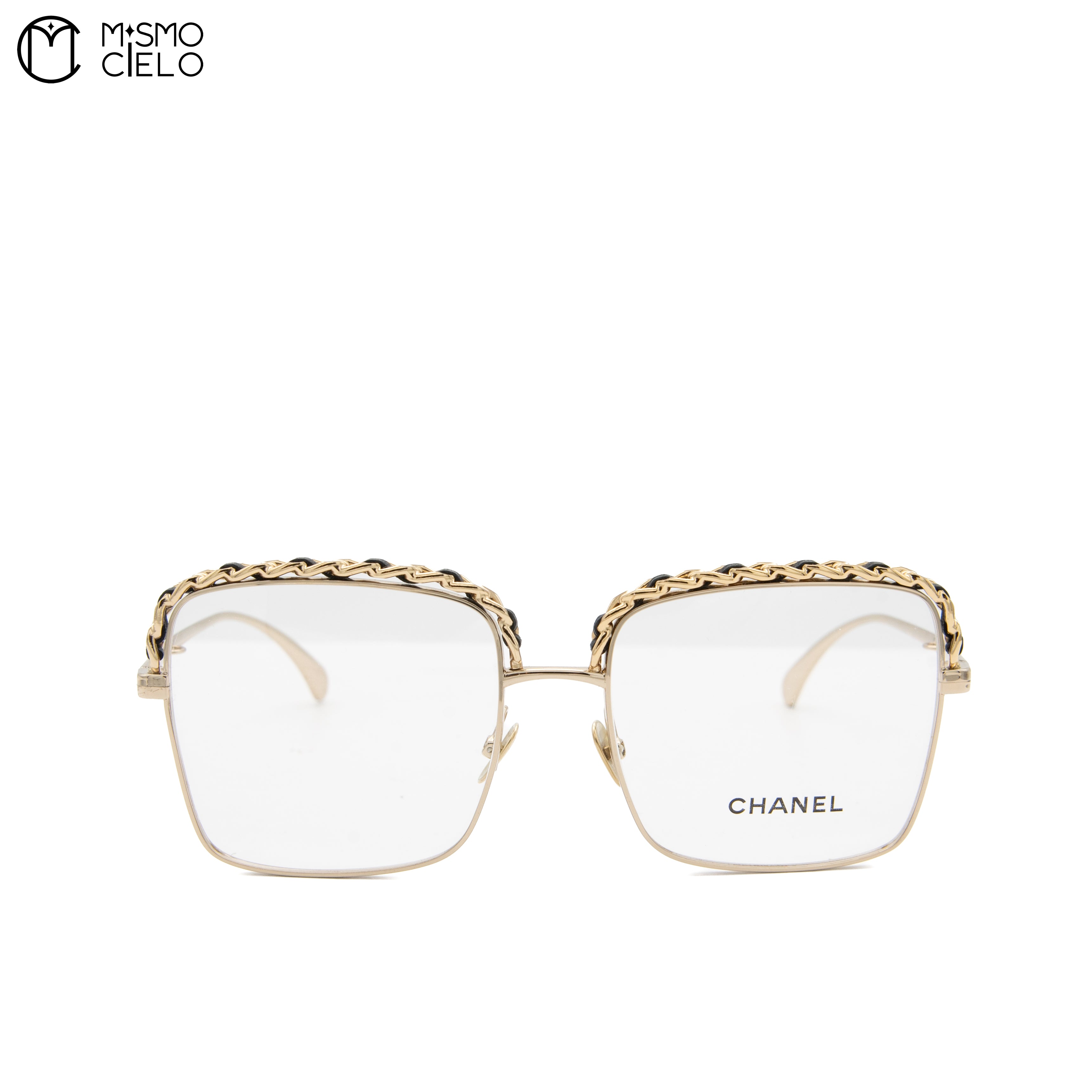 Square Chain Trim Tortoise Sunglasses