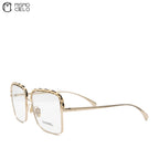 Square Chain Trim Tortoise Sunglasses