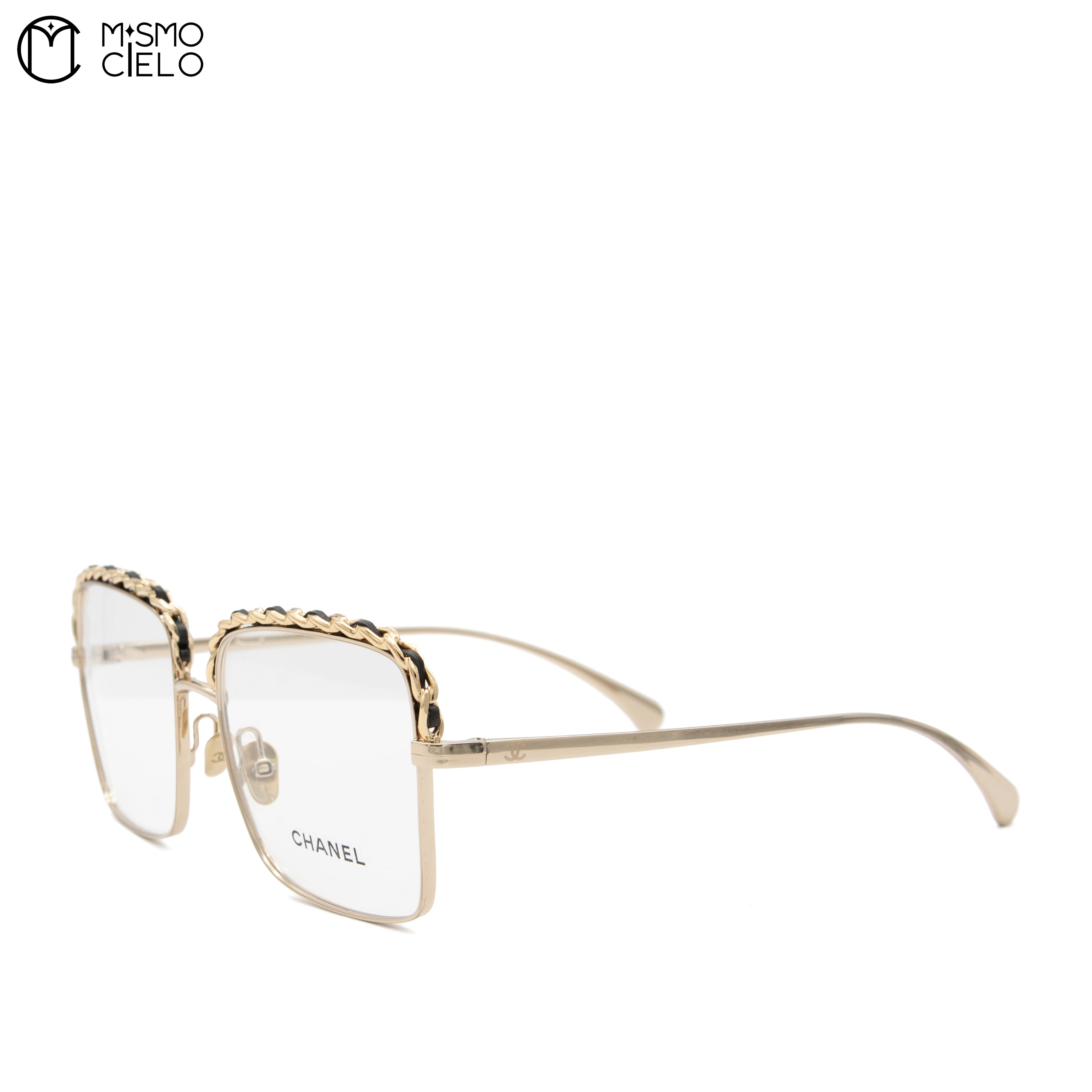 Square Chain Trim Tortoise Sunglasses