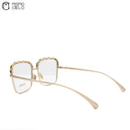 Square Chain Trim Tortoise Sunglasses