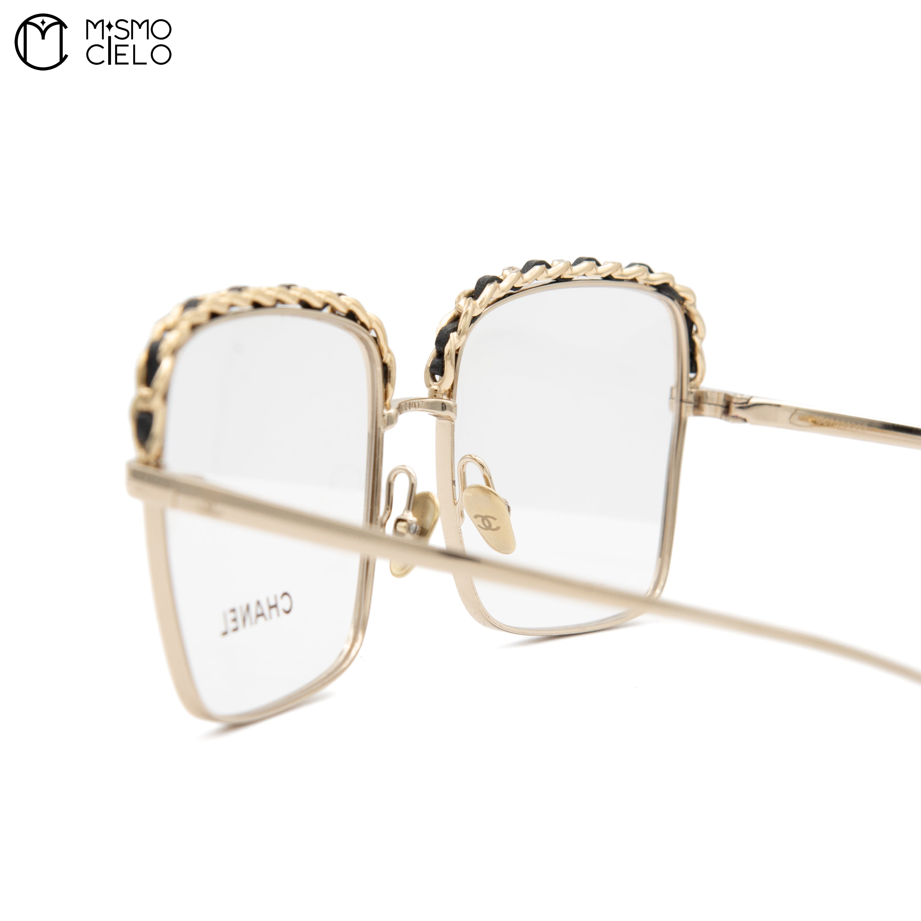 Square Chain Trim Tortoise Sunglasses