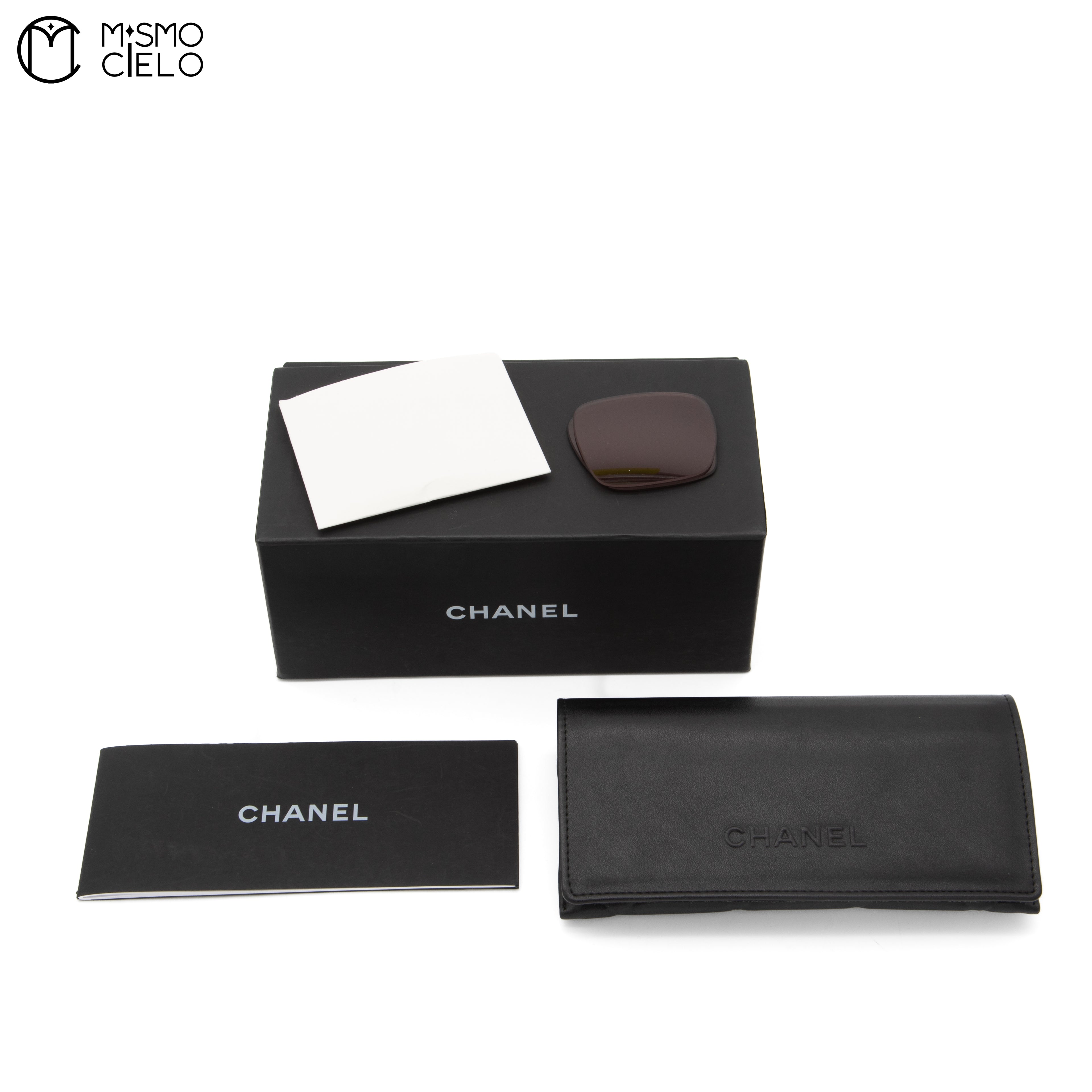 Square Chain Trim Tortoise Sunglasses