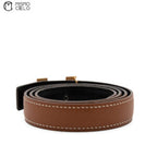 Mini Gold H Constance leather Belt Z Engraved