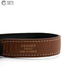 Mini Gold H Constance leather Belt Z Engraved