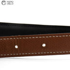 Mini Gold H Constance leather Belt Z Engraved