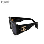 Black and Gold CC Sunglasses